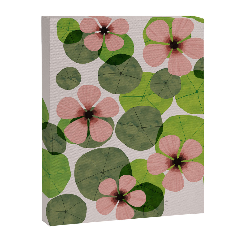 Green water lilies Canvas Print Gallery Image 6