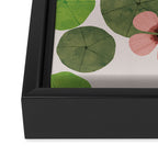 Green water lilies Framed Canvas Print Gallery Image 3
