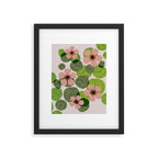Green water lilies Framed Art Print Gallery Image 5