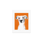 Greyhound dog portrait Art Print Gallery Image 1