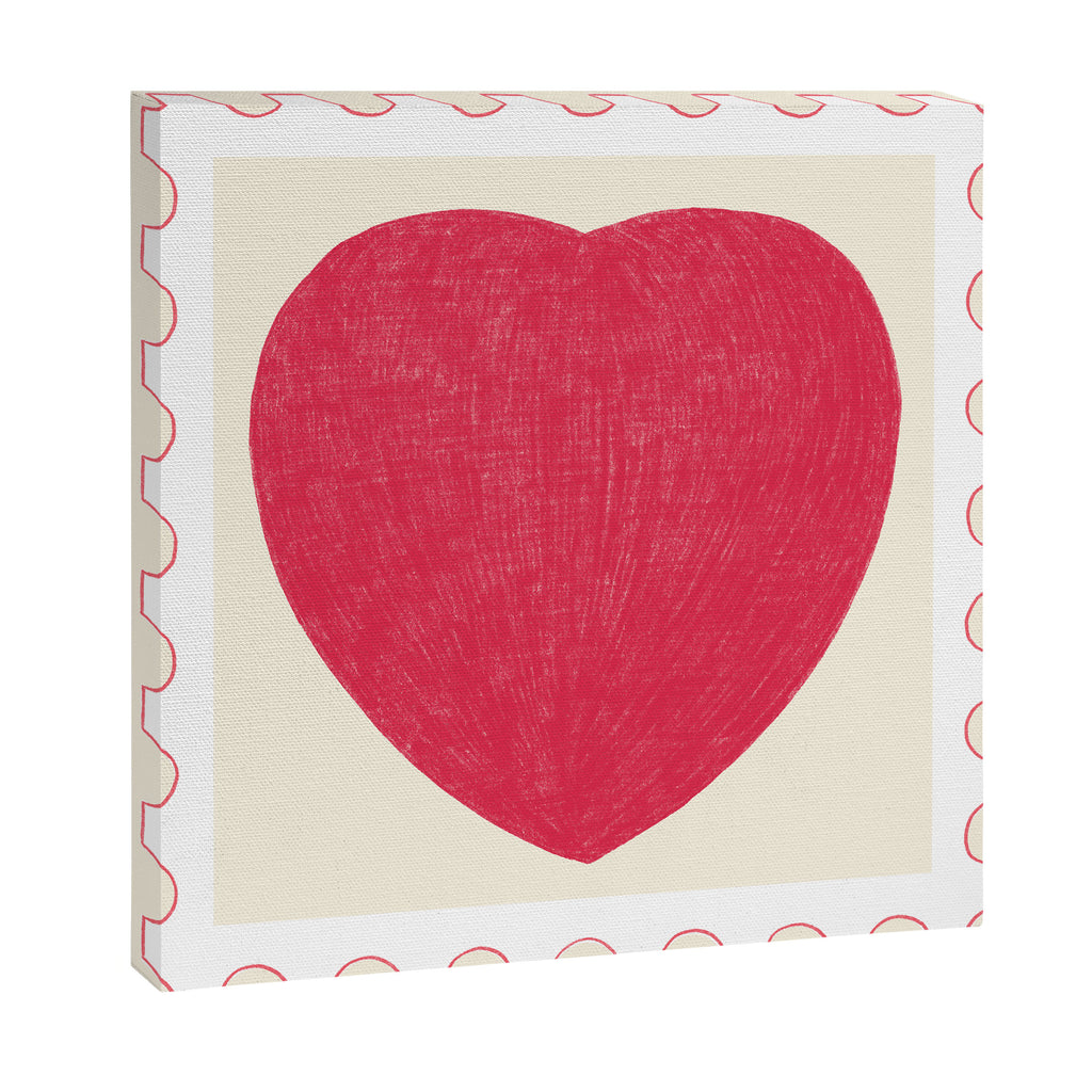 Heart and love stamp Canvas Print Gallery Image 3