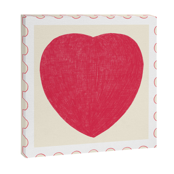 Heart and love stamp Canvas Print Gallery Image 1