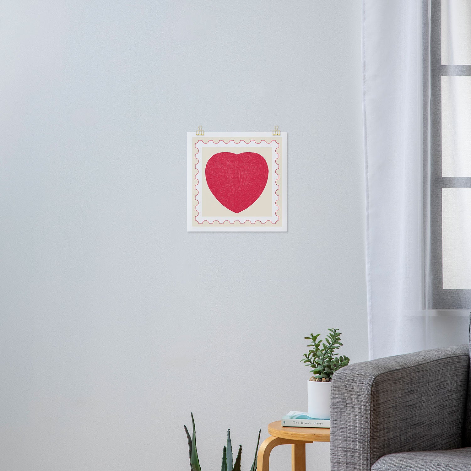 Heart and love stamp Art Print Gallery Image 3