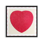 Heart and love stamp Framed Canvas Print Gallery Image 3