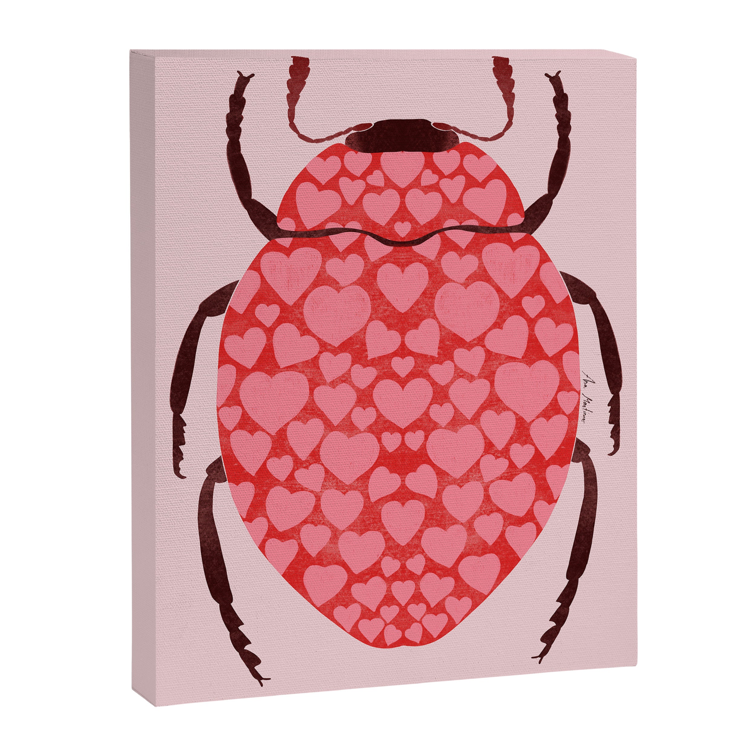 Hearts beetle Canvas Print Gallery Image 6