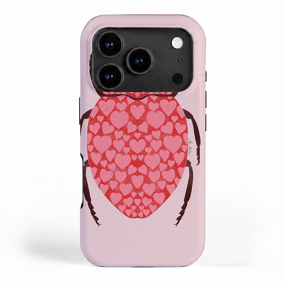 Hearts beetle iPhone Case Gallery Image 1