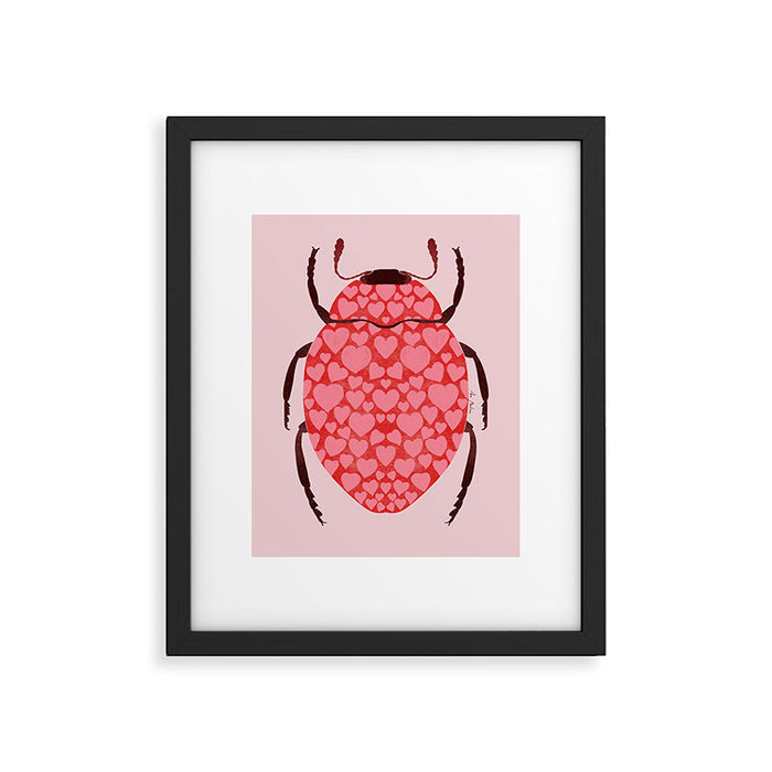 Hearts beetle Framed Art Print Gallery Image 1