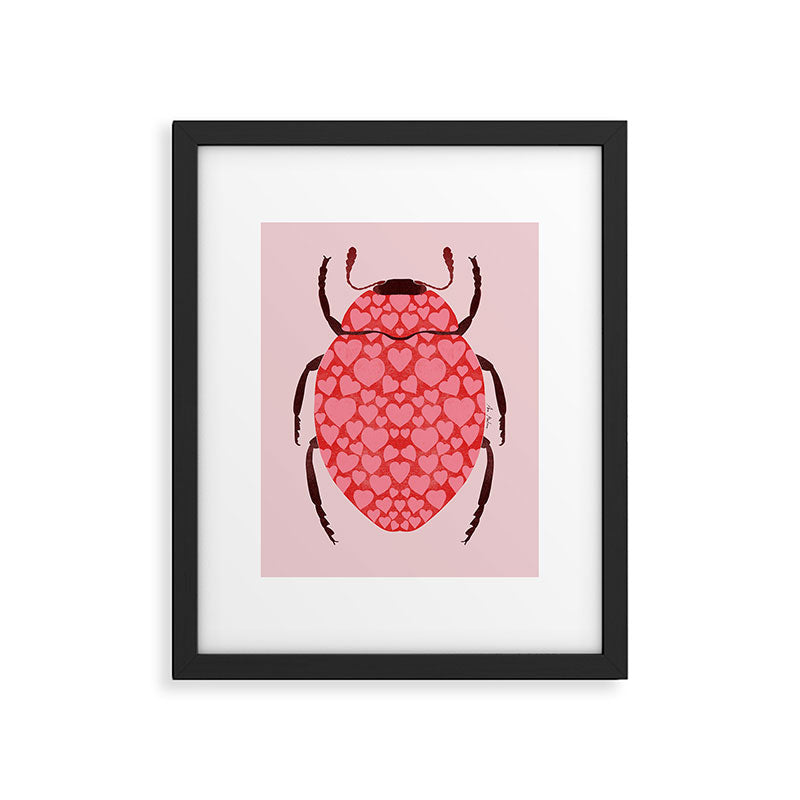Hearts beetle Framed Art Print Gallery Image 5
