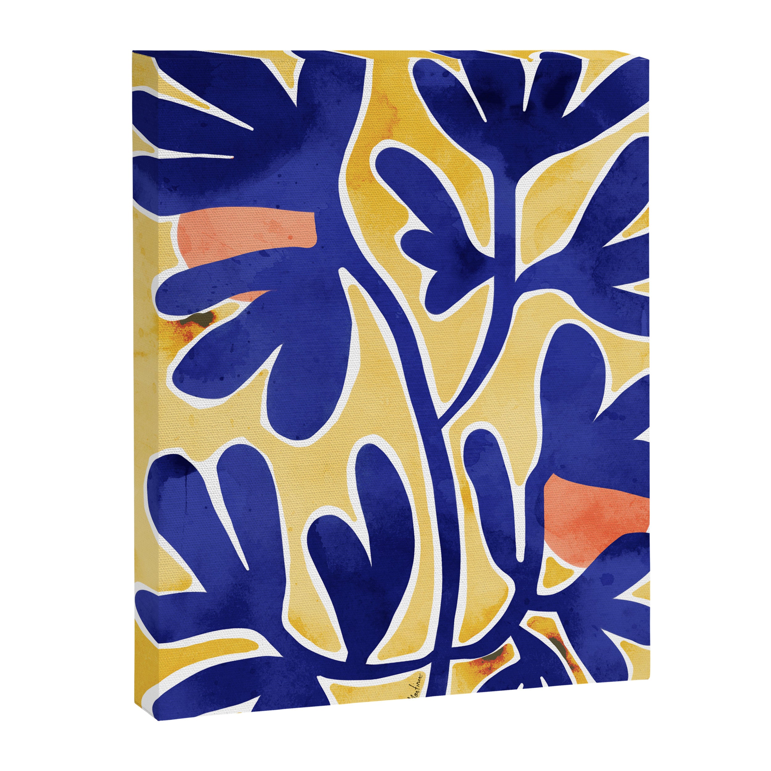 Inspiration Matisse blue leaves Canvas Print Gallery Image 6