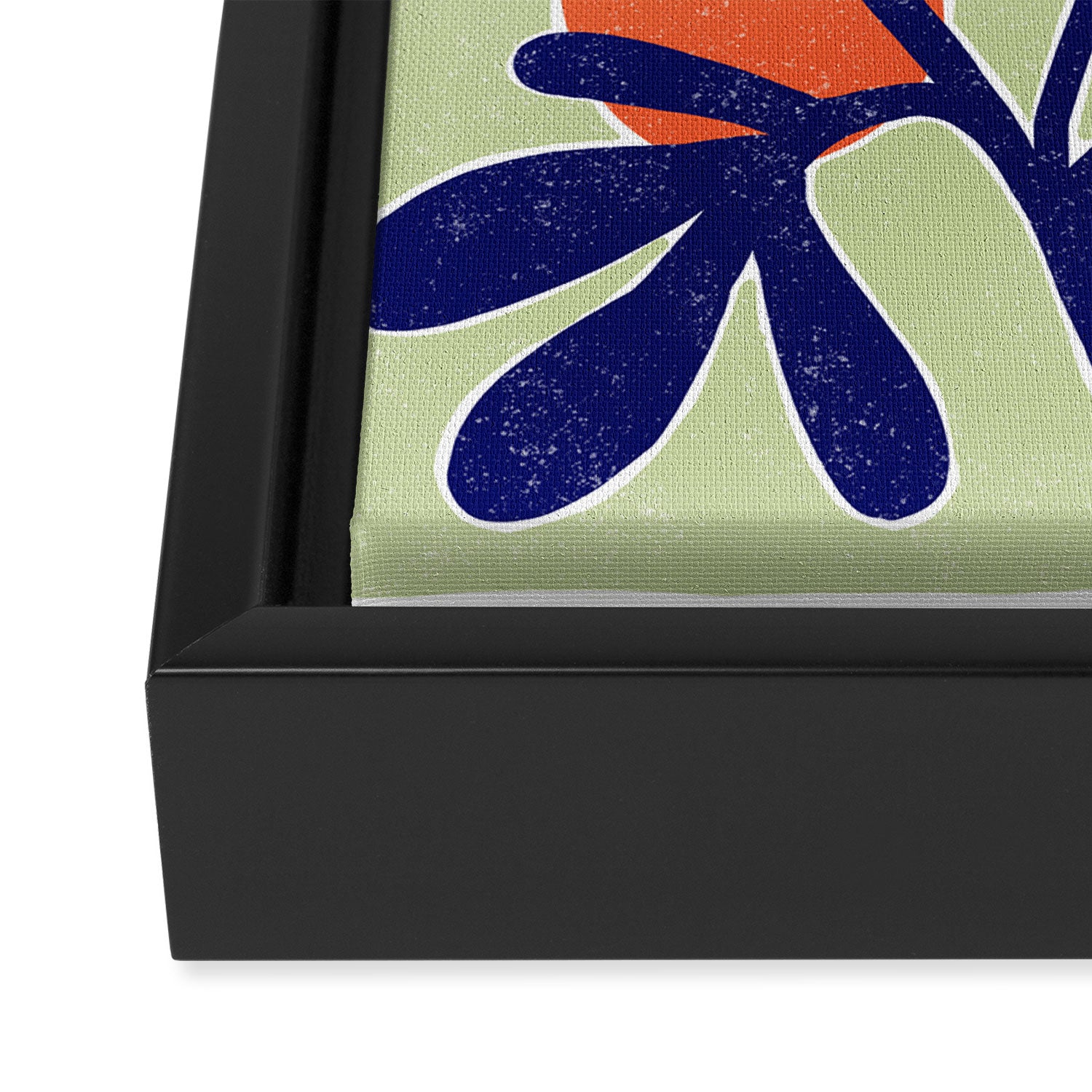 Inspiration Matisse leaves Framed Canvas Print Gallery Image 3