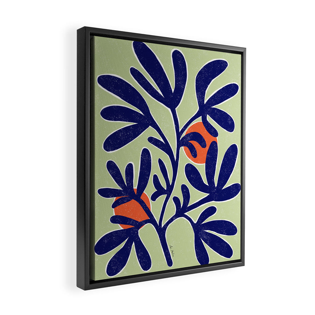 Inspiration Matisse leaves Framed Canvas Print Gallery Image 2