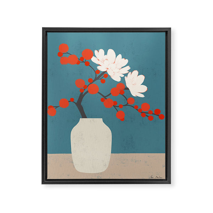 JAPANESE VASE Framed Canvas Print Gallery Image 1