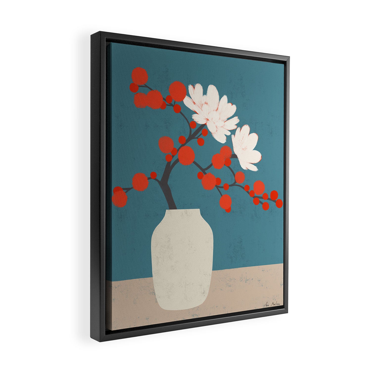 JAPANESE VASE Framed Canvas Print Gallery Image 2