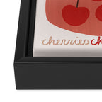 JAR OF CHERRIES Framed Canvas Print Gallery Image 3
