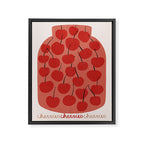 JAR OF CHERRIES Framed Canvas Print Gallery Image 6