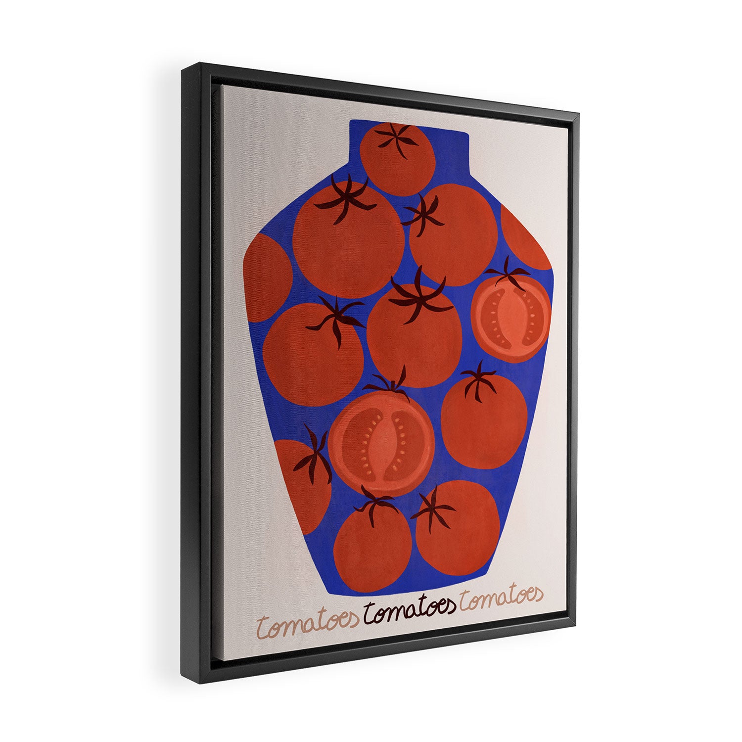 JAR OF TOMATOES Framed Canvas Print Gallery Image 2