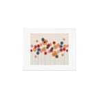 Landscape of flowers and dandelions Art Print Gallery Image 1