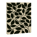 leaves black and white Canvas Print Gallery Image 6