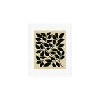 leaves black and white Art Print Gallery Image 1