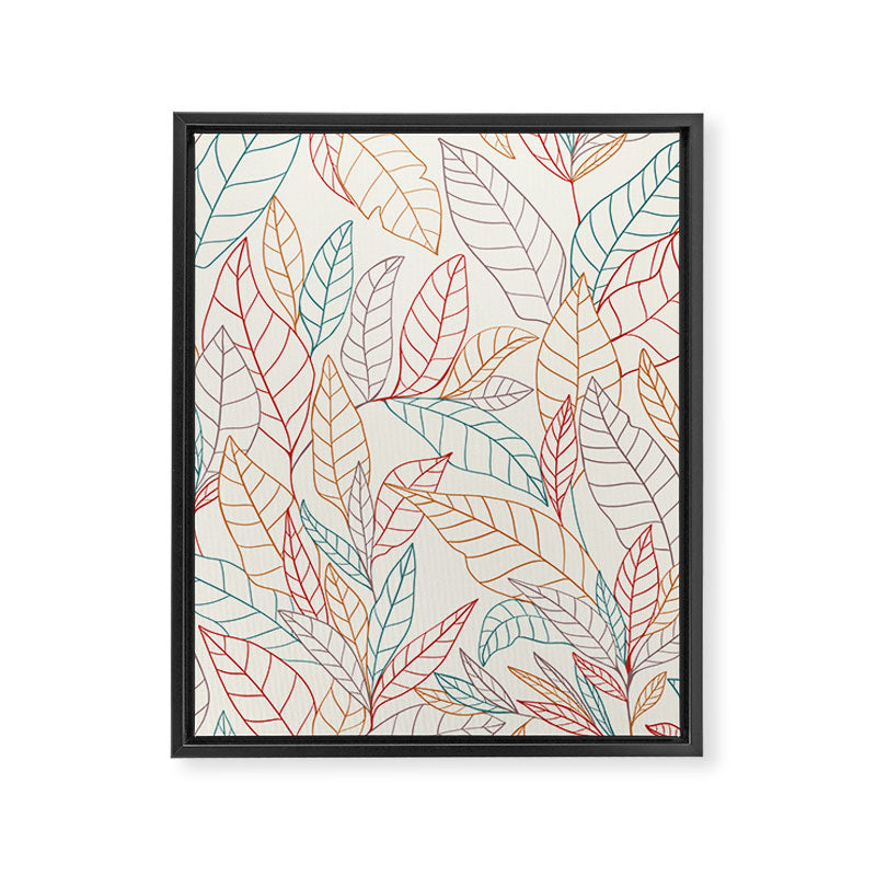Leaves Framed Canvas Print Gallery Image 6