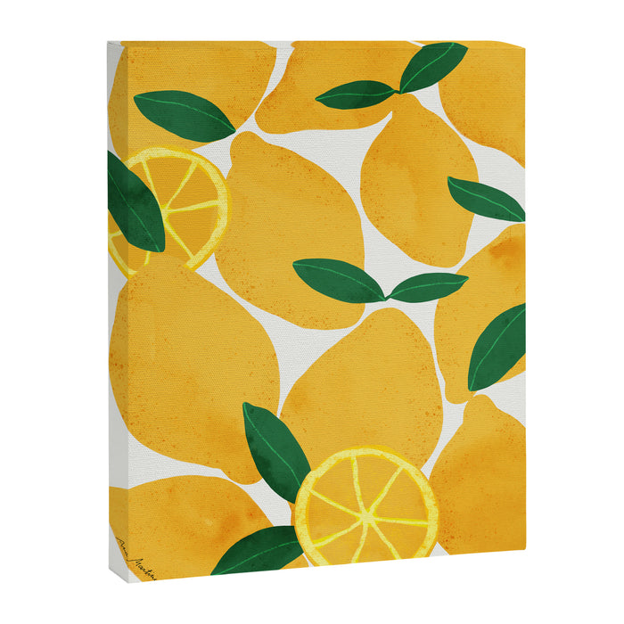 lemon mediterranean still life Canvas Print Gallery Image 1