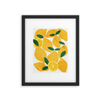 lemon mediterranean still life Framed Art Print Gallery Image 5