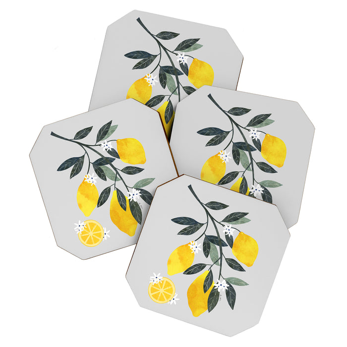 Lemon tree branch Coaster Gallery Image 1
