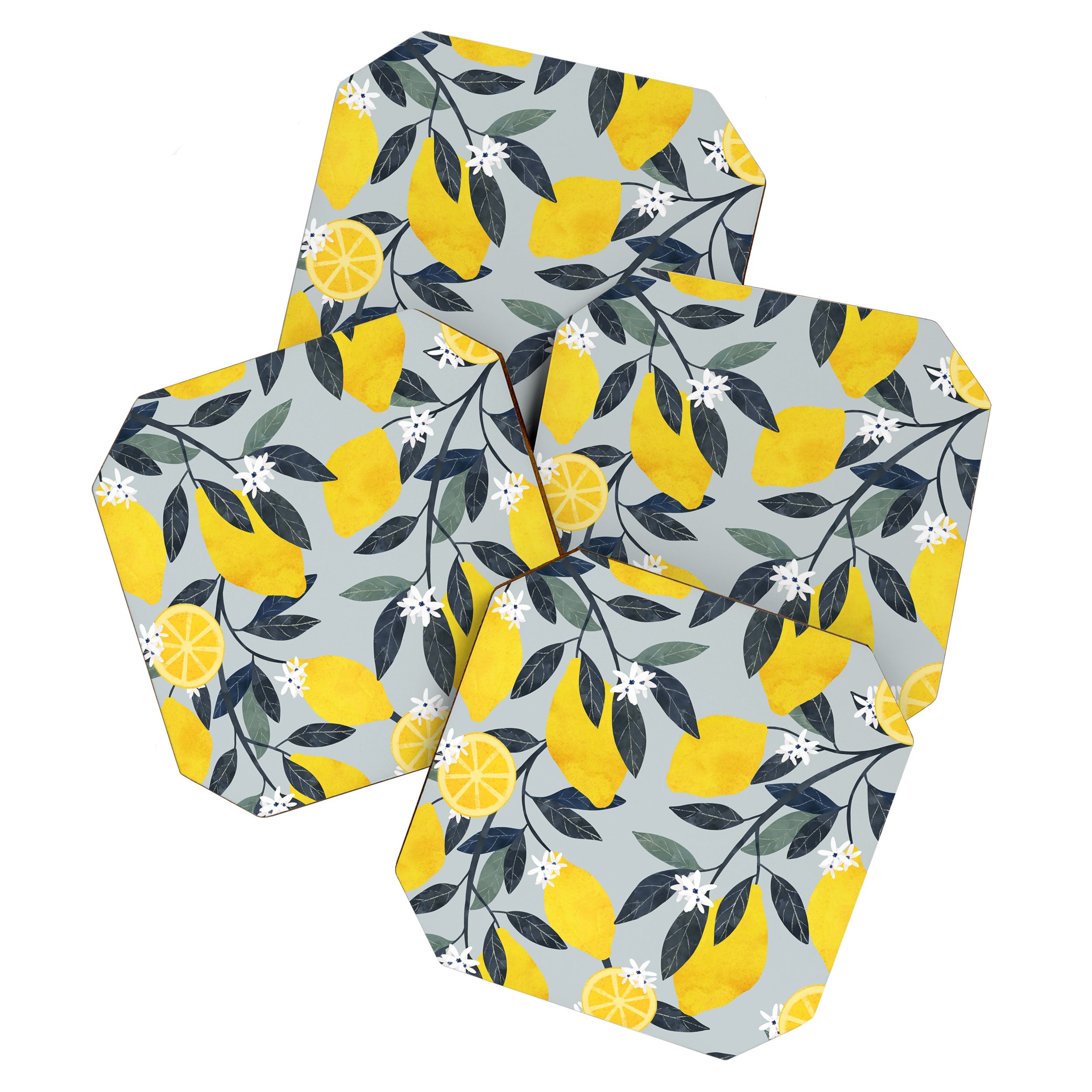 Lemons pattern Coaster Gallery Image 1