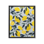 Lemons pattern Framed Canvas Print Gallery Image 6
