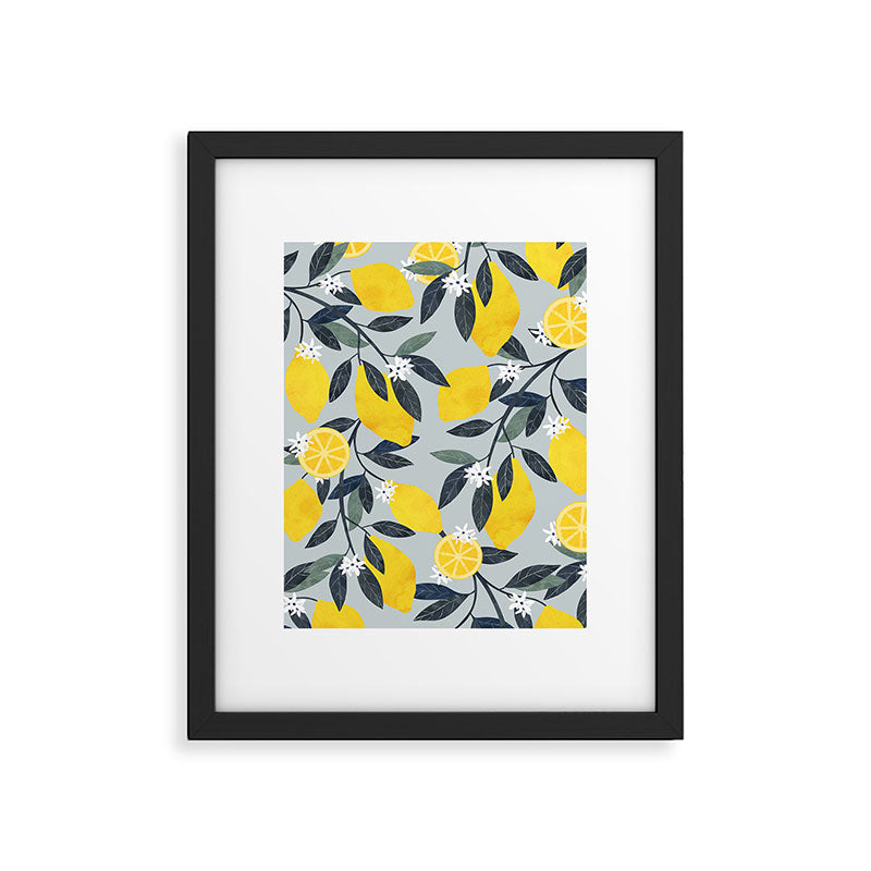 Lemons pattern Framed Art Print Gallery Image 5