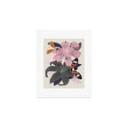 Lilies and butterflies insects Art Print Gallery Image 1