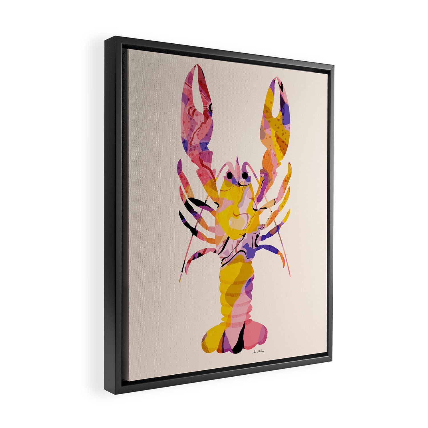 Lobster Framed Canvas Print Gallery Image 2