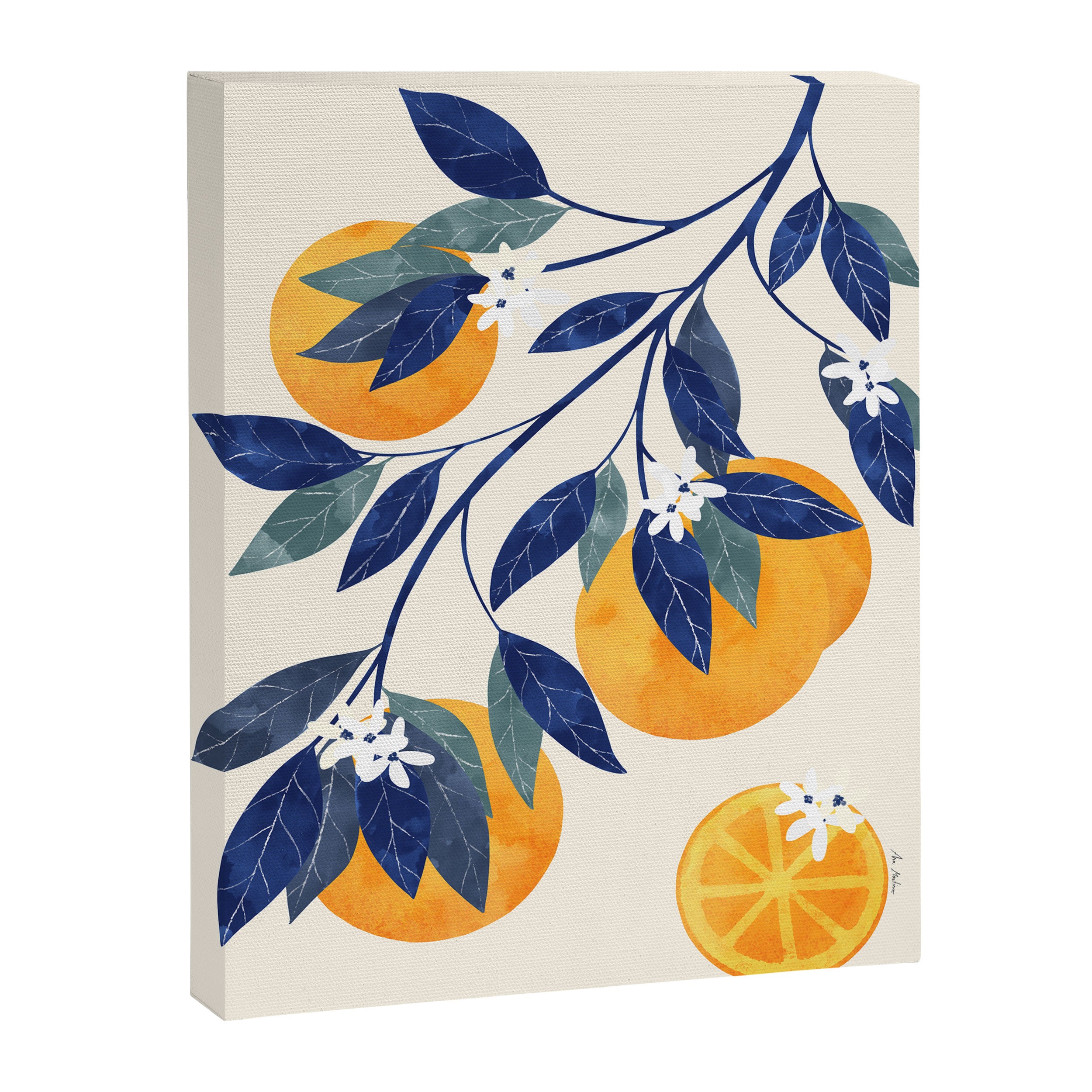 Mediterranean orange branch Canvas Print Gallery Image 6