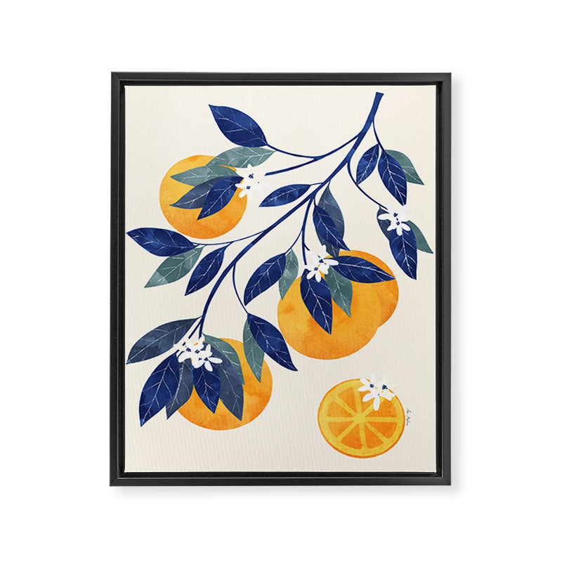 Mediterranean orange branch Framed Canvas Print Gallery Image 6