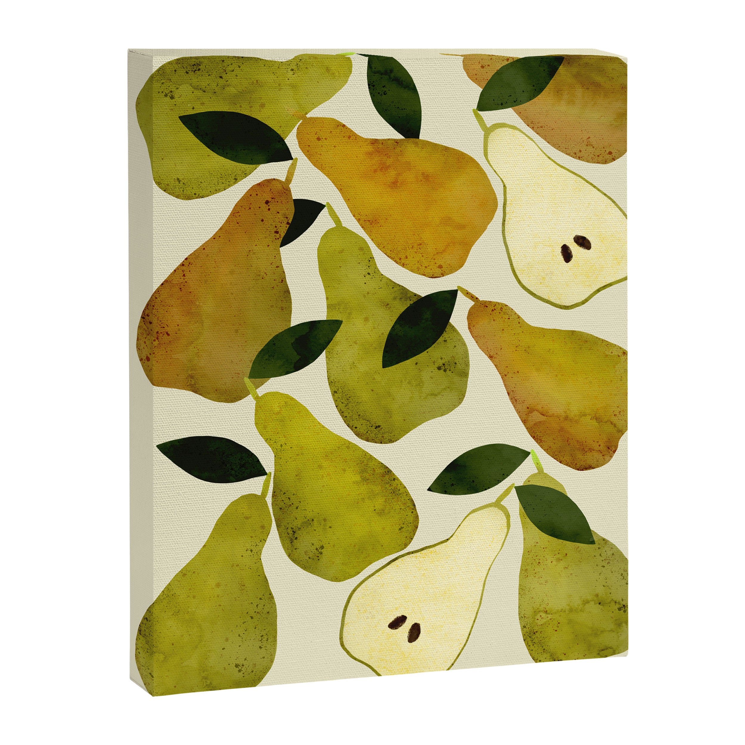 mediterranean pears watercolor Canvas Print Gallery Image 6
