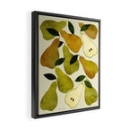 mediterranean pears watercolor Framed Canvas Print Gallery Image 2