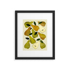 mediterranean pears watercolor Framed Art Print Gallery Image 5