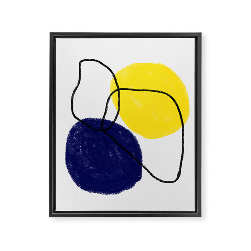 minimal circles Framed Canvas Print Gallery Image 6