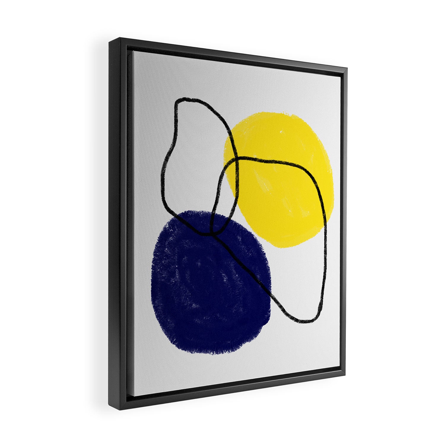 minimal circles Framed Canvas Print Gallery Image 2