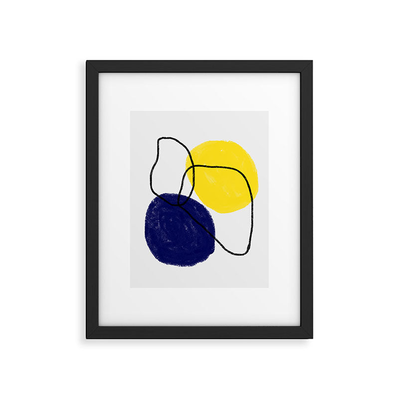 minimal circles Framed Art Print Gallery Image 5