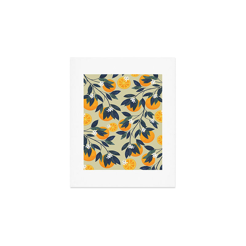 Oranges pattern Art Print Gallery Image 1