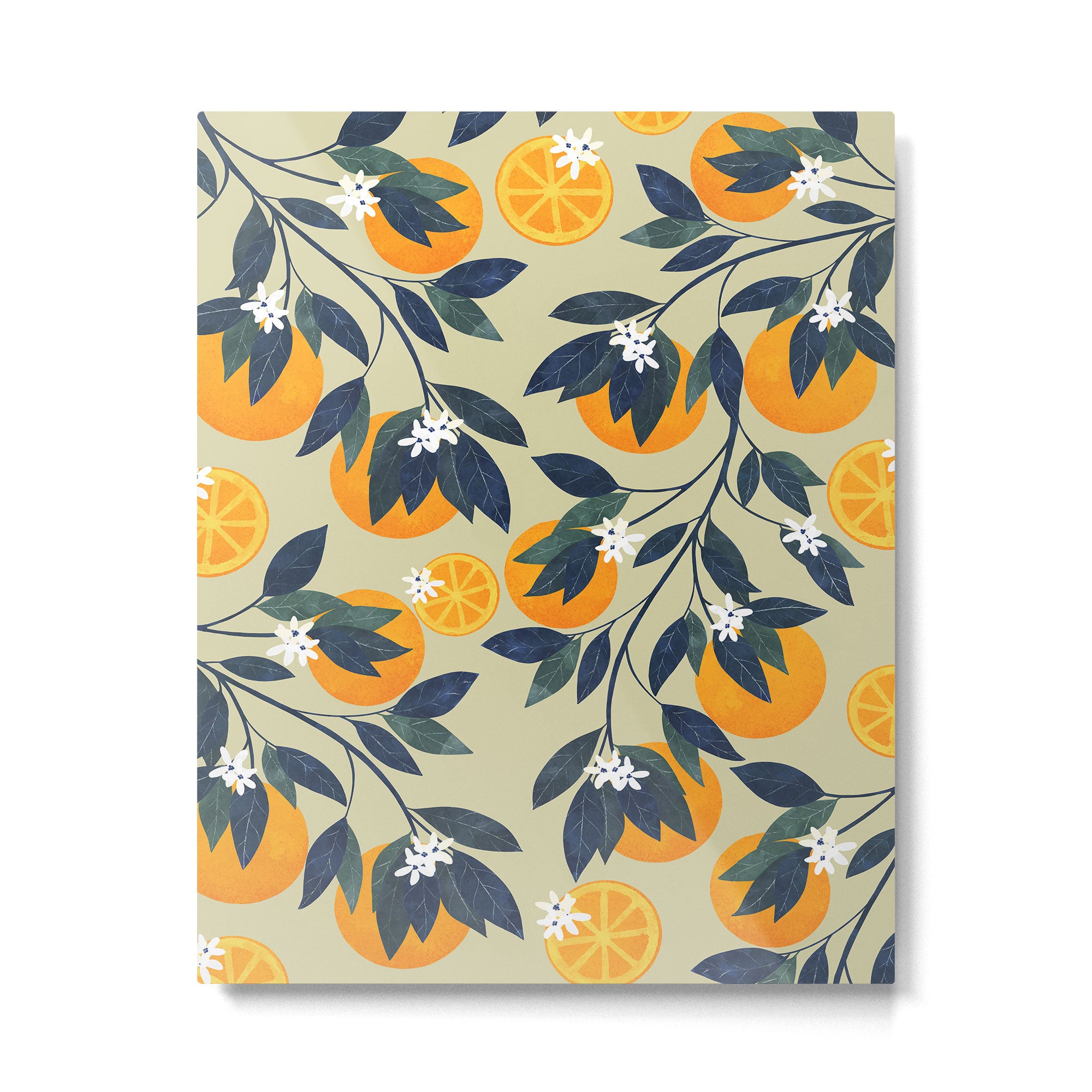 Oranges pattern Metal Print Gallery Image 4
