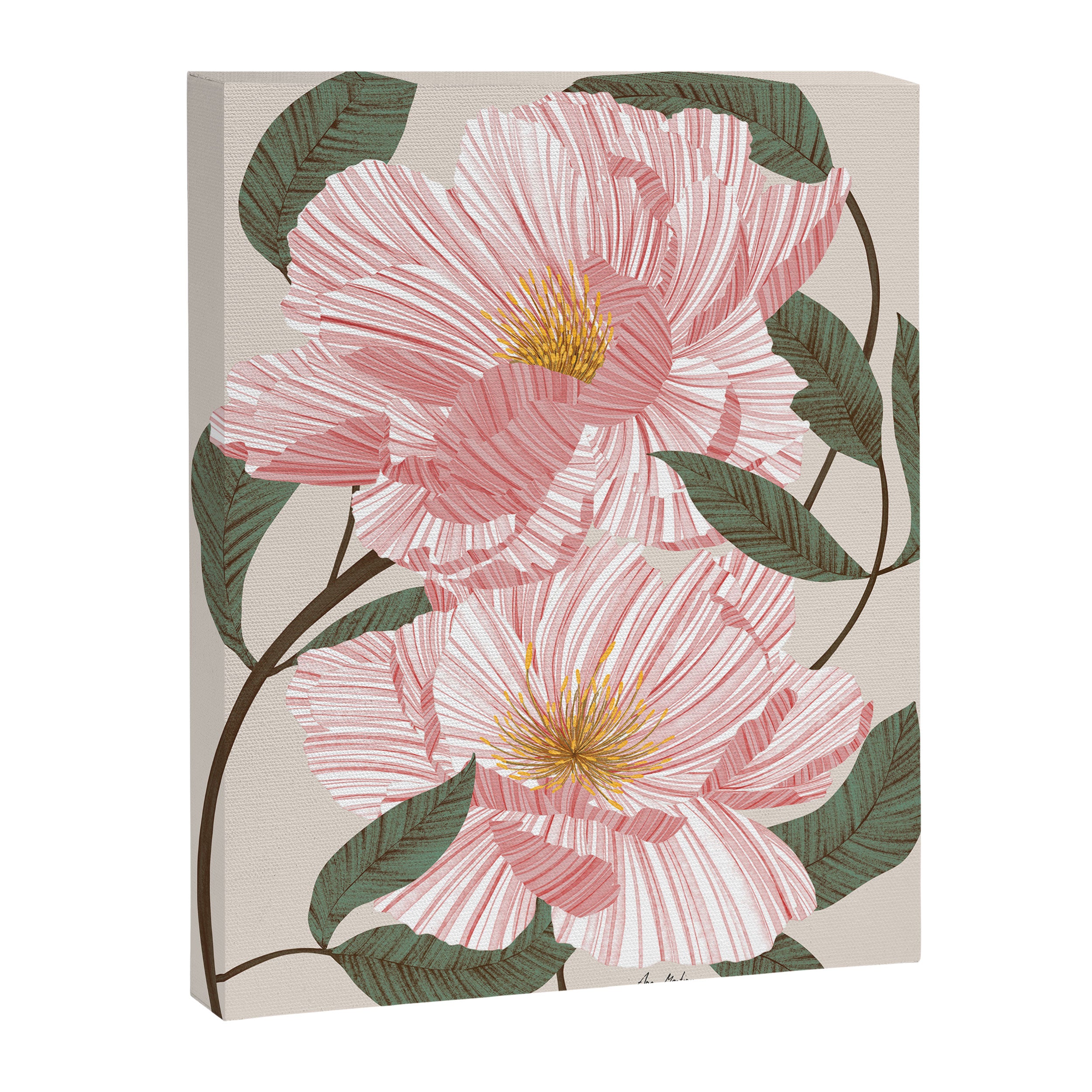 Peonies flowers I Canvas Print Gallery Image 6