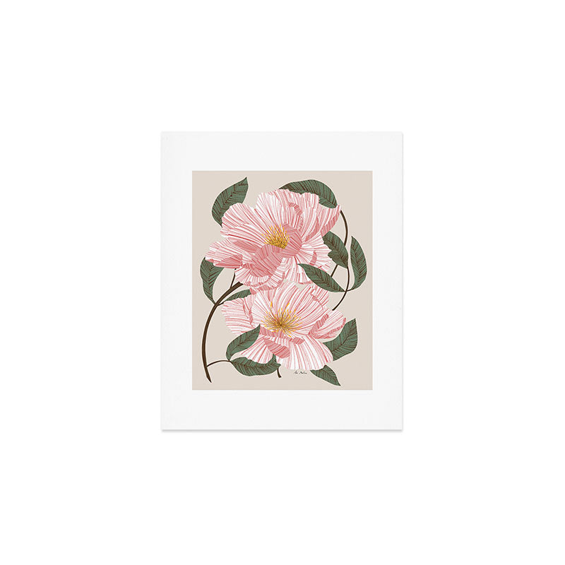 Peonies flowers I Art Print Gallery Image 1