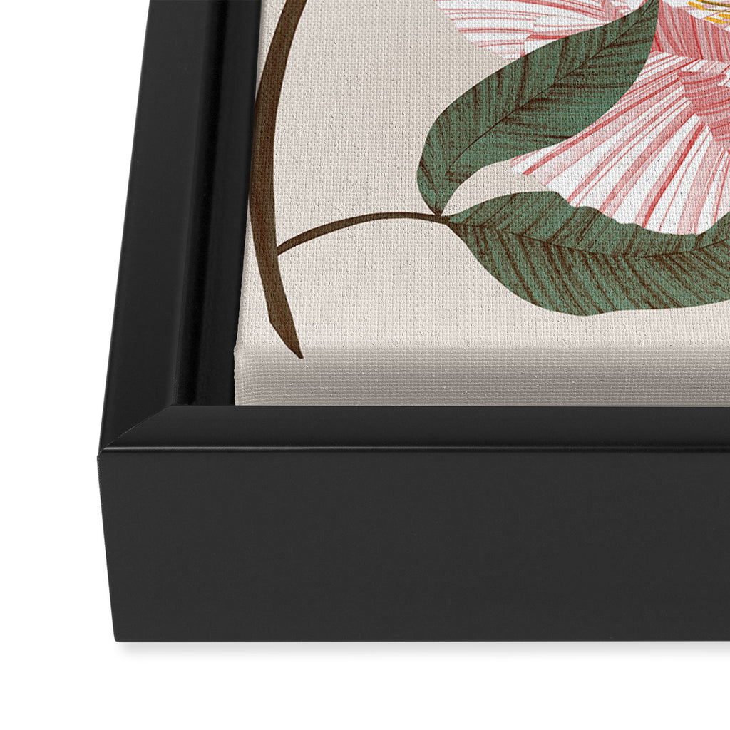 Peonies flowers I Framed Canvas Print Gallery Image 3