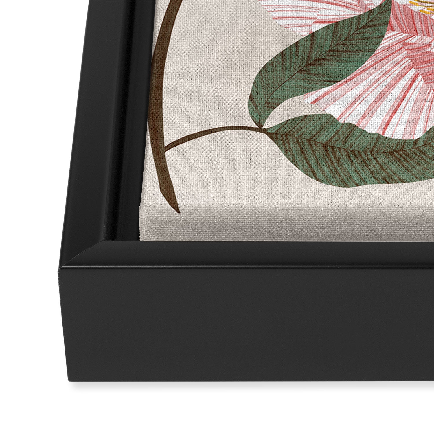 Peonies flowers I Framed Canvas Print Gallery Image 3