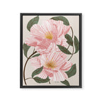 Peonies flowers I Framed Canvas Print Gallery Image 6
