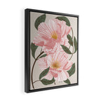 Peonies flowers I Framed Canvas Print Gallery Image 2