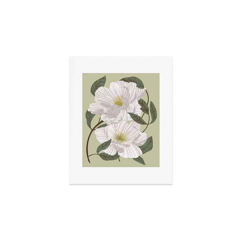 Peonies flowers II Art Print Gallery Image 1