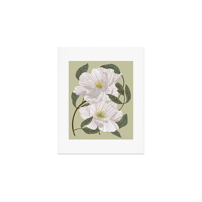 Peonies flowers II Art Print Gallery Image 1